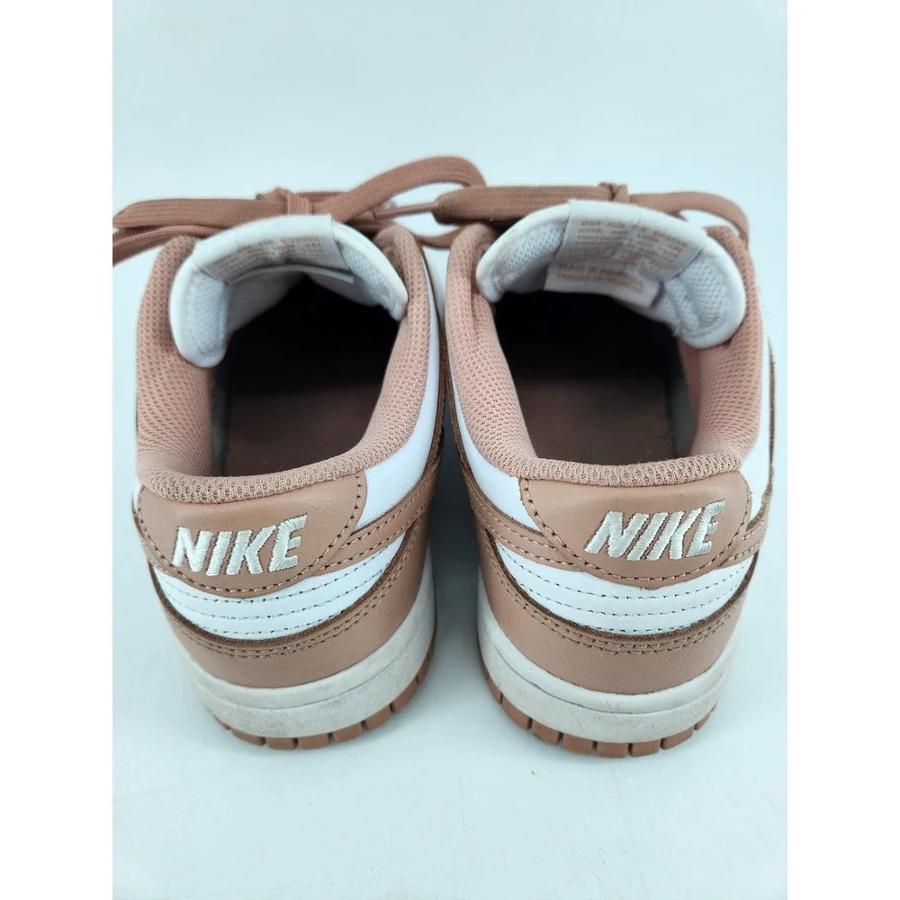Nike Dunk Low Sneakers‎ Womens 7 Rose Whisper White DD1503-118 Leather Low Top